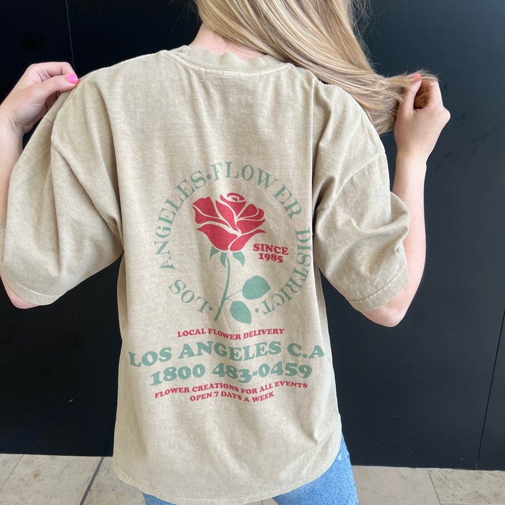 Oversized LA Flower District Tee